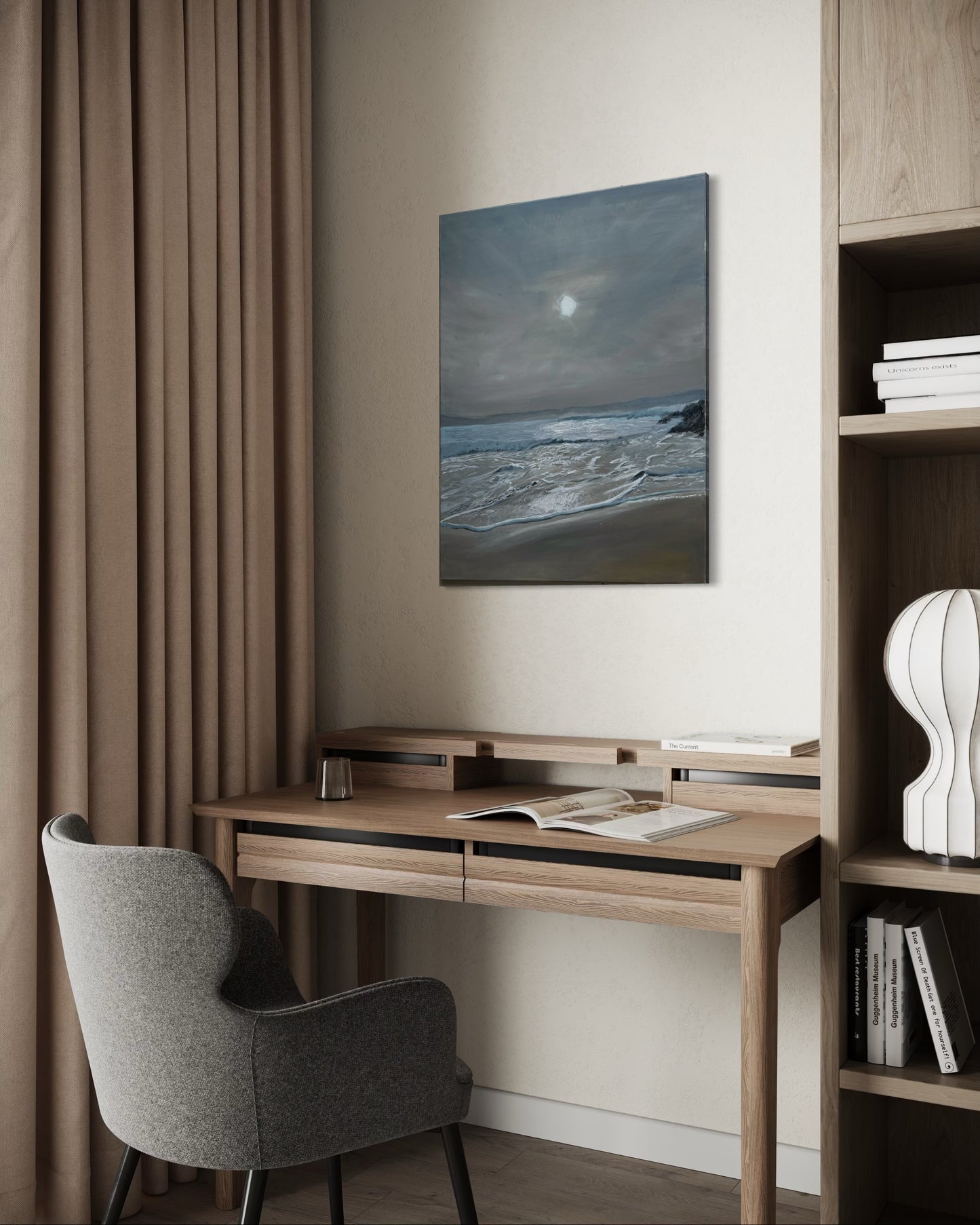 Original hand-painted seascape - "Sealife" - 60cm by 80cm