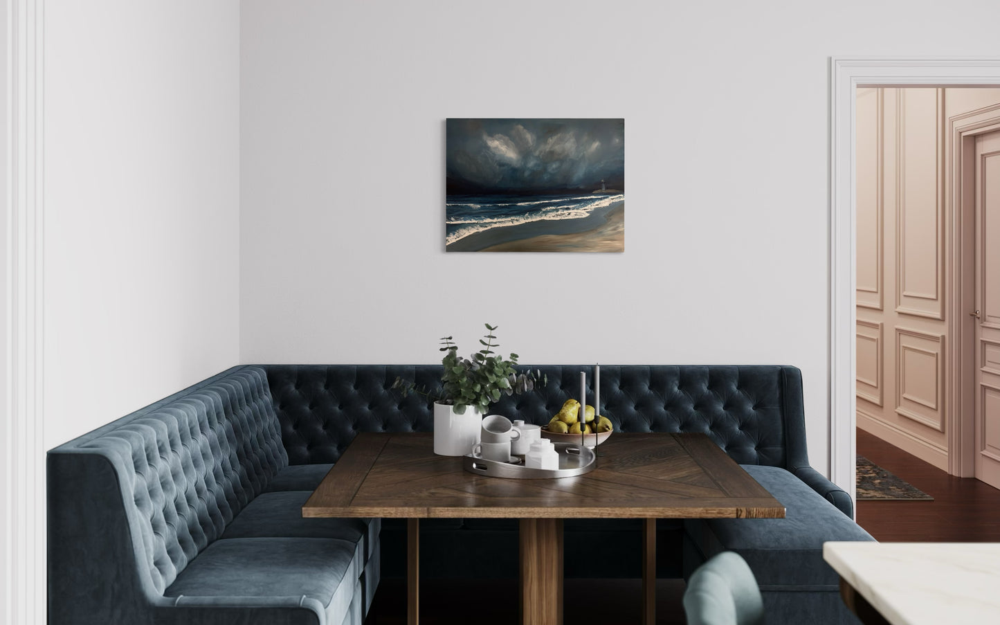 Original acrylic painting - sailboat at sea - 80cm / 60 cm